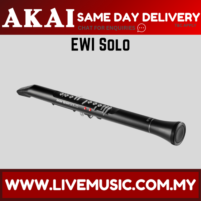 Akai Professional EWI Solo Standalone Electronic Wind Instrument with Built-in Speaker