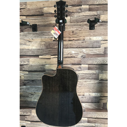 SQOE S360-FG 41 inch Solid Top Acoustic-Electric Guitar with Fishman Pickup - Mahogany (S360/S360FG)