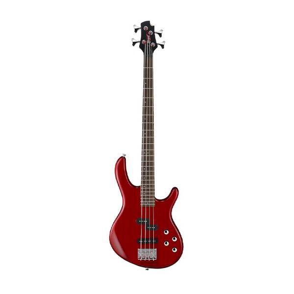 Cort Action Plus Electric Bass Guitar Jatoba Fretboard with Bag - Trans Red (ActionPlus/Action-Plus)