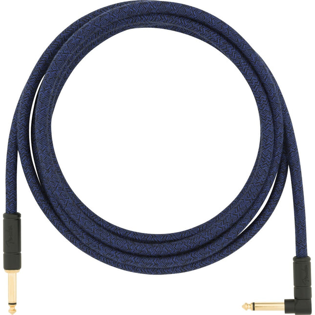 Fender Festival Hemp Angled Instrument Cable, 10ft, Pure Hemp - Blue Dream