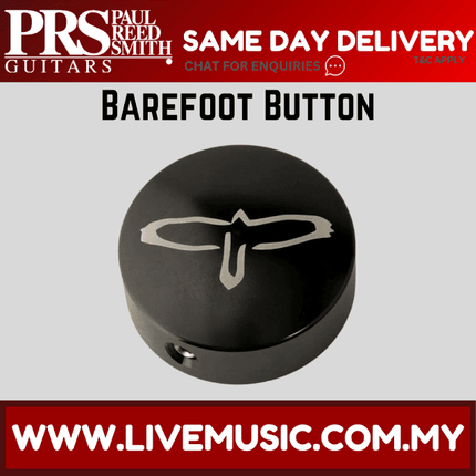PRS Barefoot Button Guitar Effects Pedal w/Black J-Bird