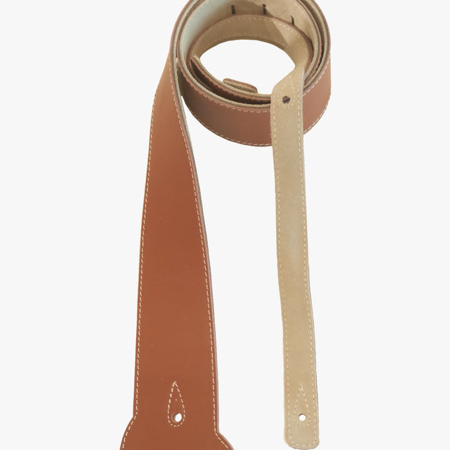Livingston RLBR-25 2.5 Inch Rockstar Leather Guitar Strap,Brown ( RLBR25 RLBR 25 )