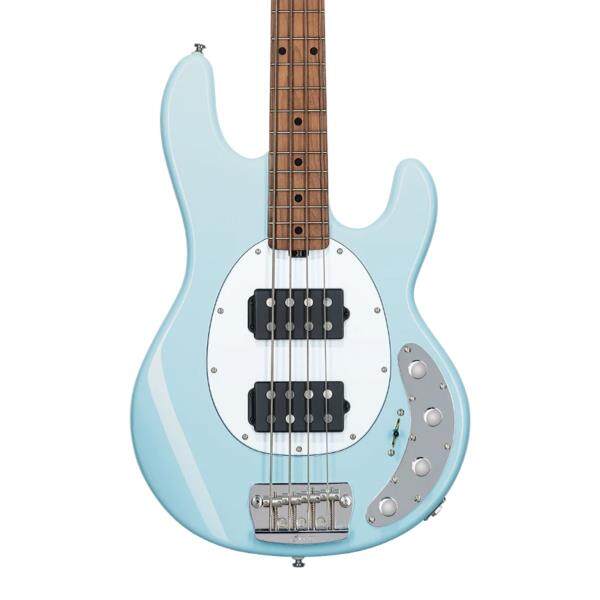 Sterling Ray34HH Stingray 4-String Electric Bass Guitar Roaster Maple Fretboard - Daphne Blue (Ray-34HH)