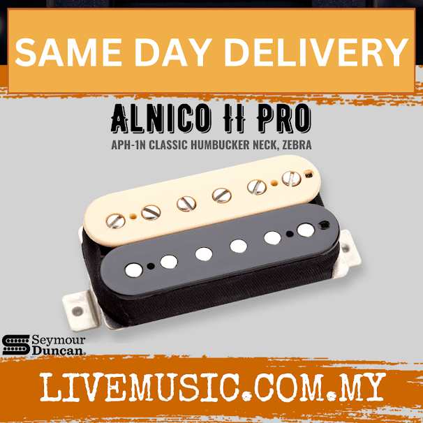 Seymour Duncan APH-IN Alnico II Neck Pro Humbucker Pickop, Zebra (APH1N/APH 1N)