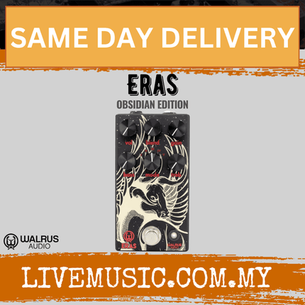 Walrus Audio Eras Five-State Distortion Guitar Effects Pedal, Obsidian Series
