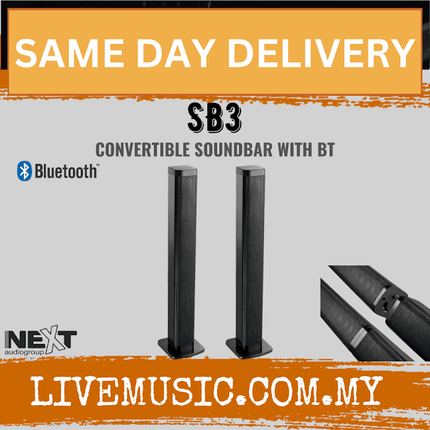 Next Audio SB3 Convertible Soundbar With Bluetooth ( SB-3 / SB 3 )