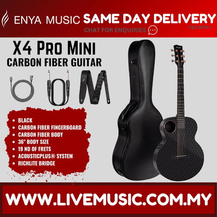 Enya X4 Pro Mini AcousticPlus 36” Carbon Fibre Acoustic Guitar ( X4PROMINI / X4-PROMINI )