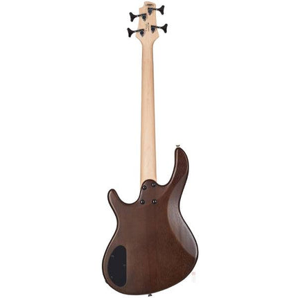 Cort Action Junior Bass Guitar Jatoba Fretboard with CGP31 and Gig Bag - Open Pore Walnut
