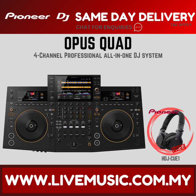 Pioneer DJ OPUS-QUAD Professional all-in-one DJ system With Monitor Speaker And Case ( OPUS QUAD / OPUSQUAD )