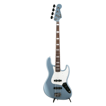 Fender FSR Collection Traditional Late 60s Jazz Bass Guitar, RW FB, Ice Blue Metallic