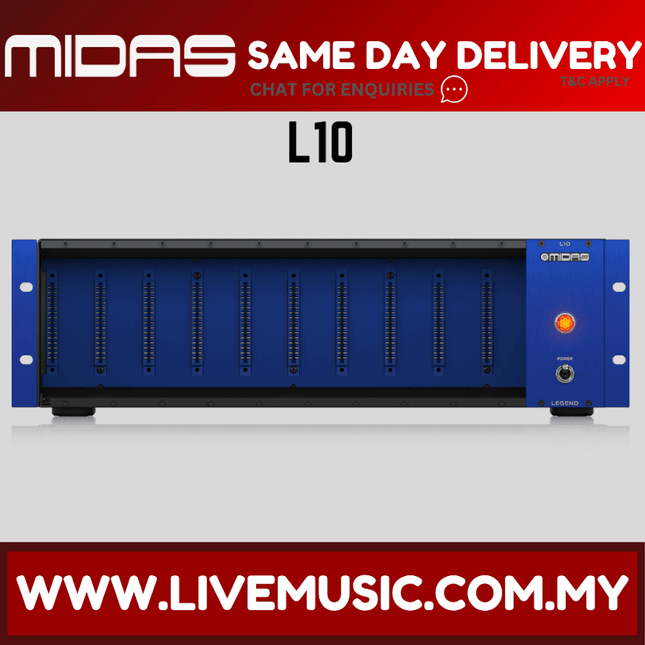 Midas Legend L10 500 Series Rackmount Chassis