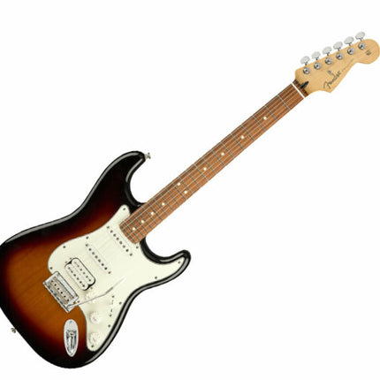 Fender Player HSS Stratocaster Electric Guitar, Pau Ferro Fretboard - 3 Tone Sunburst