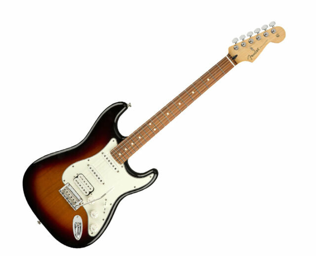 Fender Player HSS Stratocaster Electric Guitar, Pau Ferro Fretboard - 3 Tone Sunburst