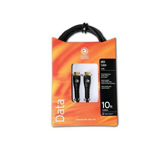 D'Addario PW-MD-10 Planet Waves Custom Series MIDI Cables, 10 feet (PWMD10/PW-MD10/DAddario)