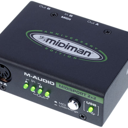 M-Audio MIDISport 2X2 Anniversary Edition - 2-in/2-out USB Bus-Powered MIDI Interface
