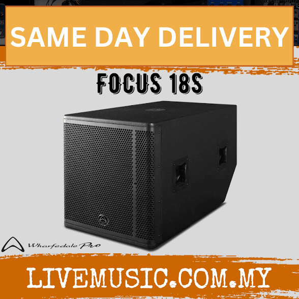 Black passive 18-inch subwoofer speaker cabinet with front grille and side ports