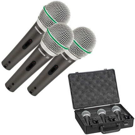 Samson Q6 - 3 Pack Dynamic Handheld Microphone (Q-6/Q 6)
