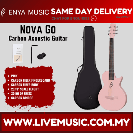 Enya Nova Go 35" Acoustic Guitar - Blue / Purple / White / Pink / Black ( NovaGo / Nova-Go )