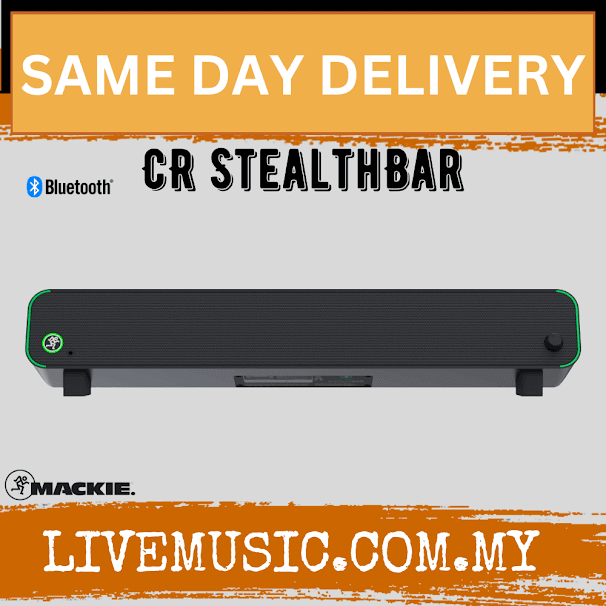 Mackie CR StealthBar Desktop PC Soundbar (CRStealthBar/CR-StealthBar)