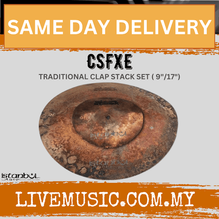 Istanbul Agop CSFXE 9"/17" Set Clap Stack Expansion Cymbal