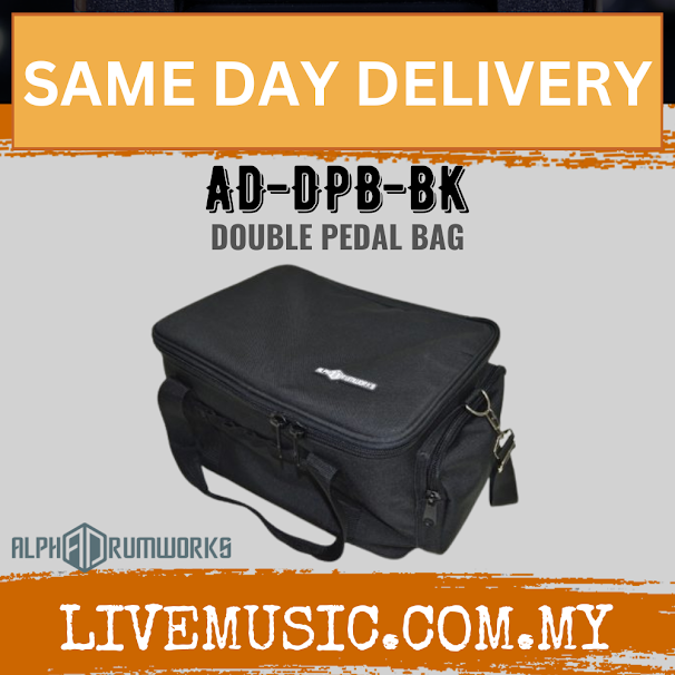 Alpha Drumworks AD-DPB-BK Double Pedal Bag ( AD DPB BK/ADDPBBK)