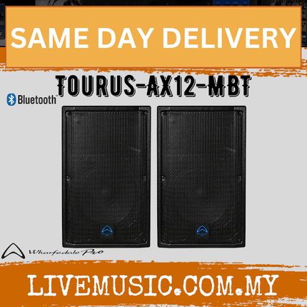 WHARFEDALE PRO TOURUS-AX12MBT Series 350 Watts RMS 12" 2-Way Loudspeaker with Bluetooth - Each / Pair (AX12MBT/AX12-MBT)