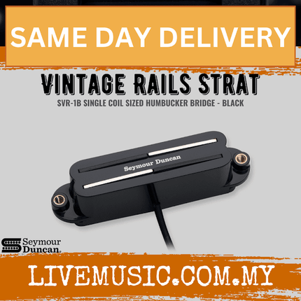 Seymour Duncan SVR1B Vintage Rails Pickup, Black