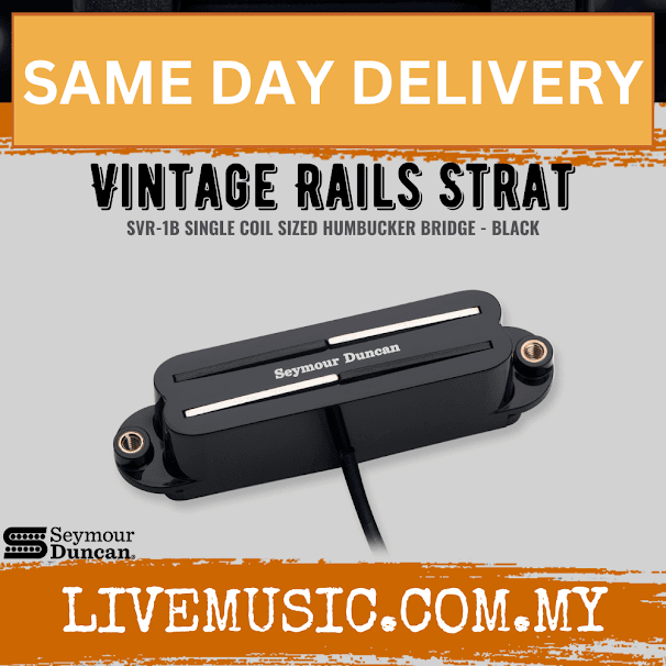 Seymour Duncan SVR1B Vintage Rails Pickup, Black