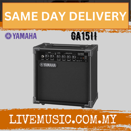 Yamaha GA15II 15 Watt Amplifier Twin Channel Electric Guitar Combo Speaker Amplifier (GA15 GA-15II )