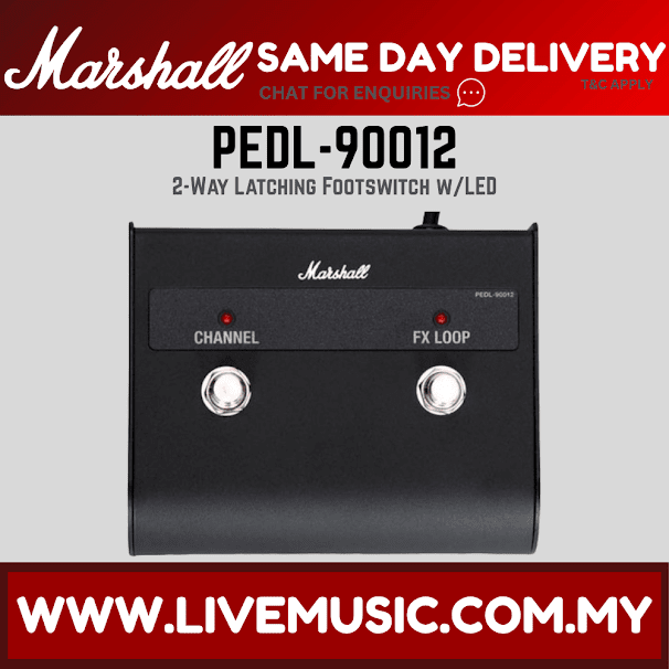 Marshall PEDL-90012 2-Way Latching Footswitch with LED