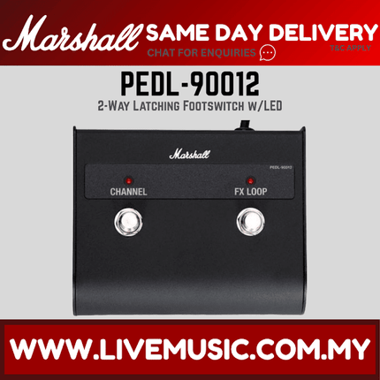 Marshall PEDL-90012 2-Way Latching Footswitch with LED