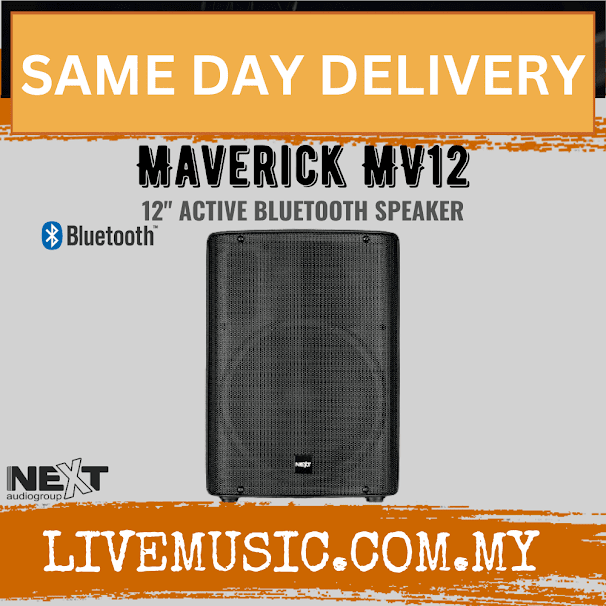NEXT Audio Maverick MV12 Active Bluetooth Speaker 12” ( MaverickMV12 / Maverick-MV12 )