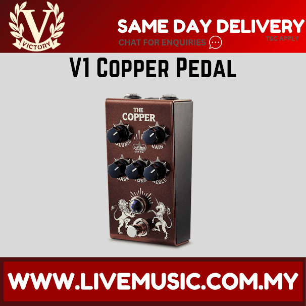 Victory V1 Copper Guitar Effects Pedal ( V1-Copper / V1Copper )