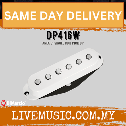 DiMarzio DP416W Area 61 Single Coil Pickup - White (DP 416W/DP-416W)