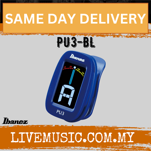 Ibanez PU3-BL Chromatic Tuner - Blue (PU3BL/PU3 BL)