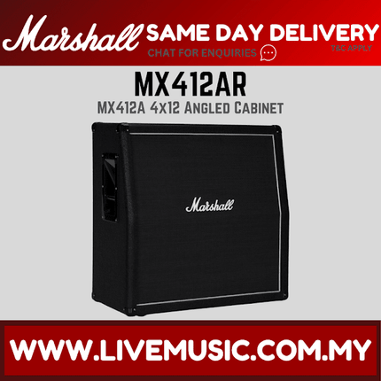 Marshall MX412AR - 240 Watt, 4x12" Angled Guitar Extension Cabinet (MX412-AR/MX412)