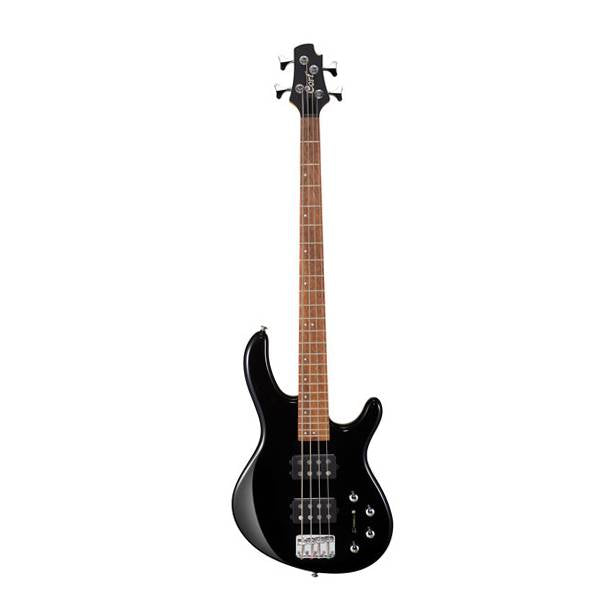Cort Action HH4 Electric Bass Guitar Jatoba Fretboard with Bag - Black (Action-HH4/ActionHH4)