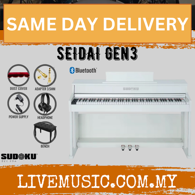 Sudoku Seidai Gen 3 Exam/Master Grade piano 88Keys Digital Piano Fully Heavy Weighted Hammer