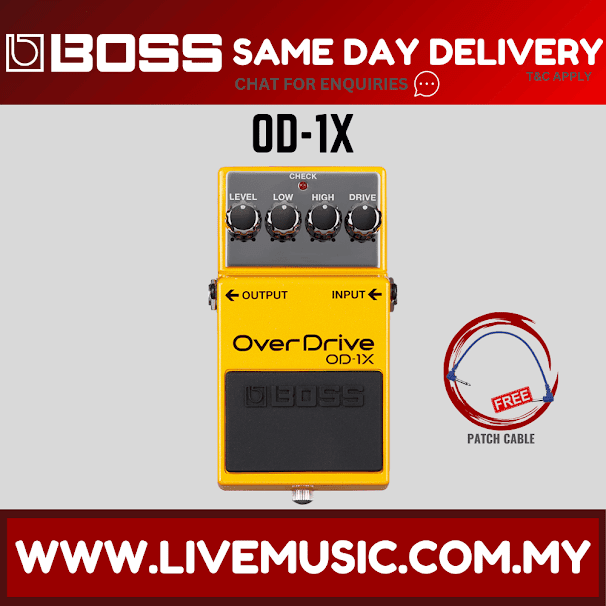 Boss OD-1X OverDrive Guitar effect Pedal (OD1X OD 1X)