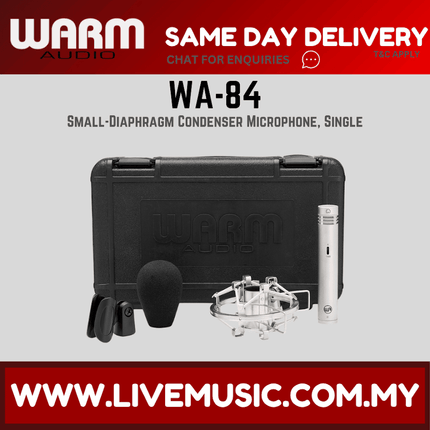Warm Audio WA-84 Small-Diaphragm Condenser Microphone, Nickel — ( WA84 WA 84 )