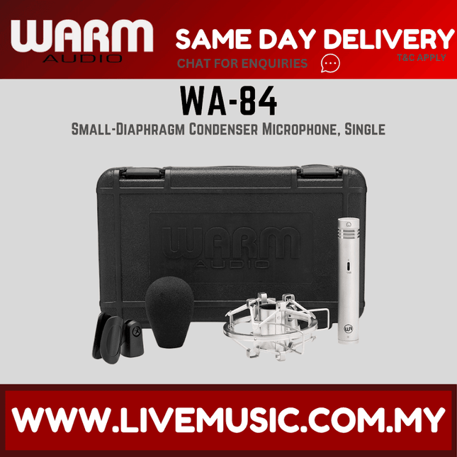 Warm Audio WA-84 Small-Diaphragm Condenser Microphone, Nickel — ( WA84 WA 84 )