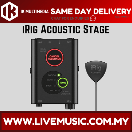 Ik Multimedia Irig Acoustic Stage - Amplification System For Acoustic Guitar
