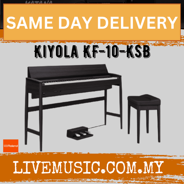 Roland KF-10-KSB 88 Keys Artisan Digital Piano With SuperNatural Modelling Sheek Black (KF10KSB / KF 10 KSB )