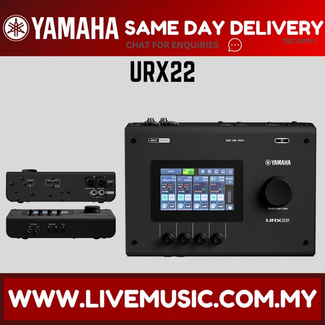 Yamaha URX22 USB-C Audio Interface - Black ( URX 22 URX-22 )