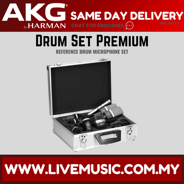 AKG Drum Set Premium Reference Drum Microphone Set (Drumset Premium)
