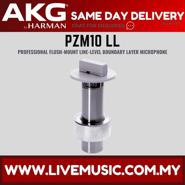 AKG PZM10 LL Hemispherical Flush-Mount Boundary Layer Microphone with Line-Level Output (PZM-10LL PZM 10LL)