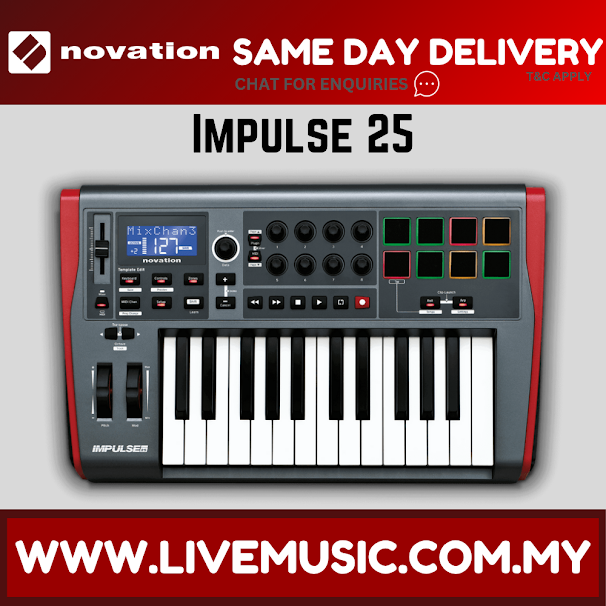 Novation Impulse 25 - USB MIDI Controller