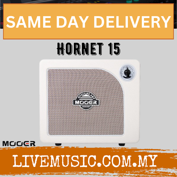 Mooer Hornet 15-Watt Modeling Guitar Amplifier - White