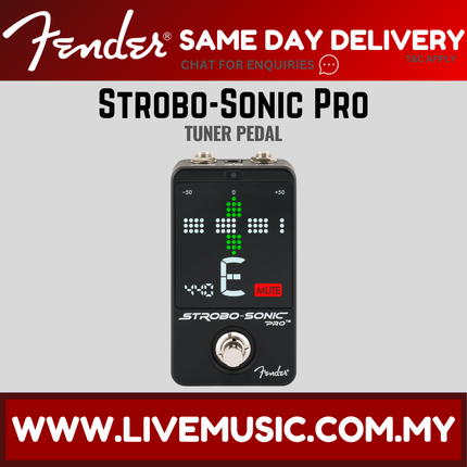Fender Strobo-Sonic Pro Tuner Pedal ( STROBO SONIC STROBOSONIC )