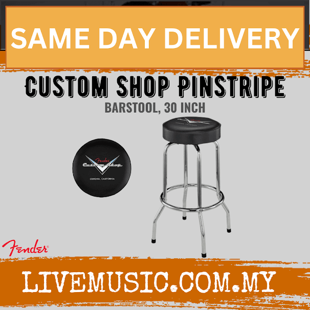 Fender Custom Shop Pinstripe Barstool, 30inch